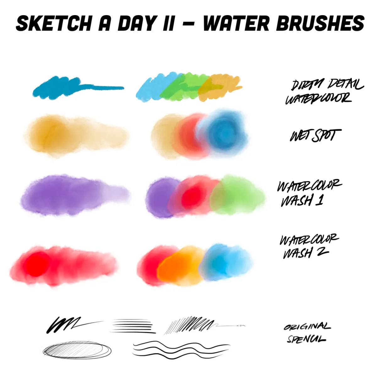 Sketch A Day II Water Brushes